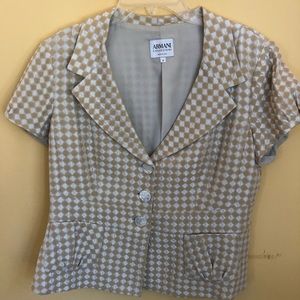 Armani Collection short sleeve jacket